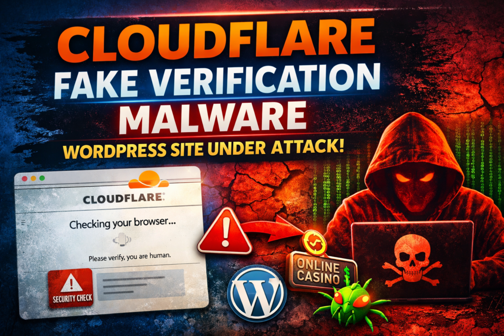 Cloudflare Fake Verification Malware Attacking WordPress Websites